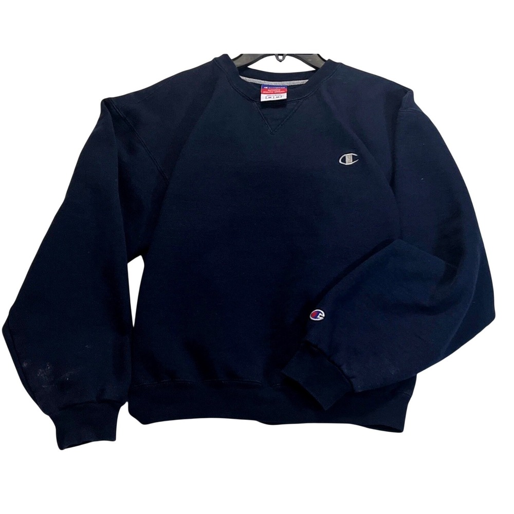 Champion Blue Sweatshirt Size M Crewneck Vintage Comfy Sporty 90s